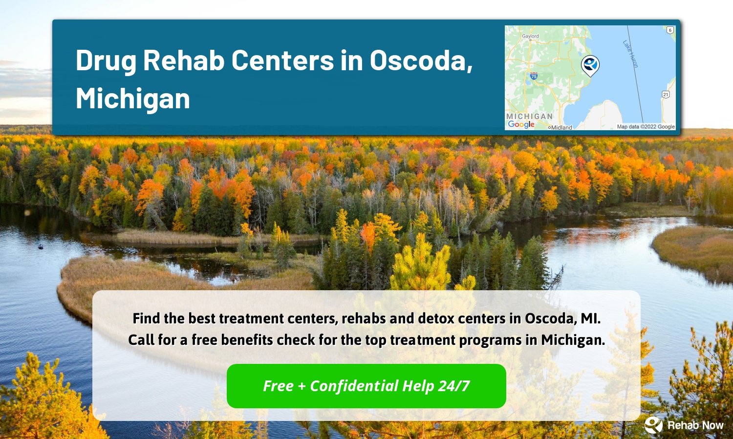 Find the best treatment centers, rehabs and detox centers in Oscoda, MI. Call for a free benefits check for the top treatment programs in Michigan.