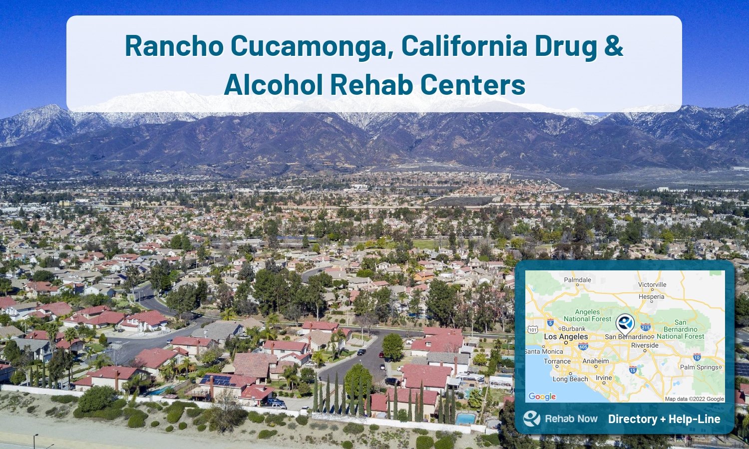Let our expert counselors help find the best addiction treatment in Rancho Cucamonga, California now with a free call to our hotline.