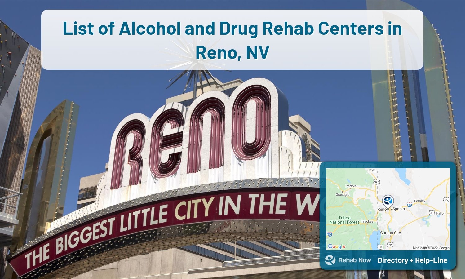 Our experts can help you find treatment now in Reno, Nevada. We list drug rehab and alcohol centers in Nevada.