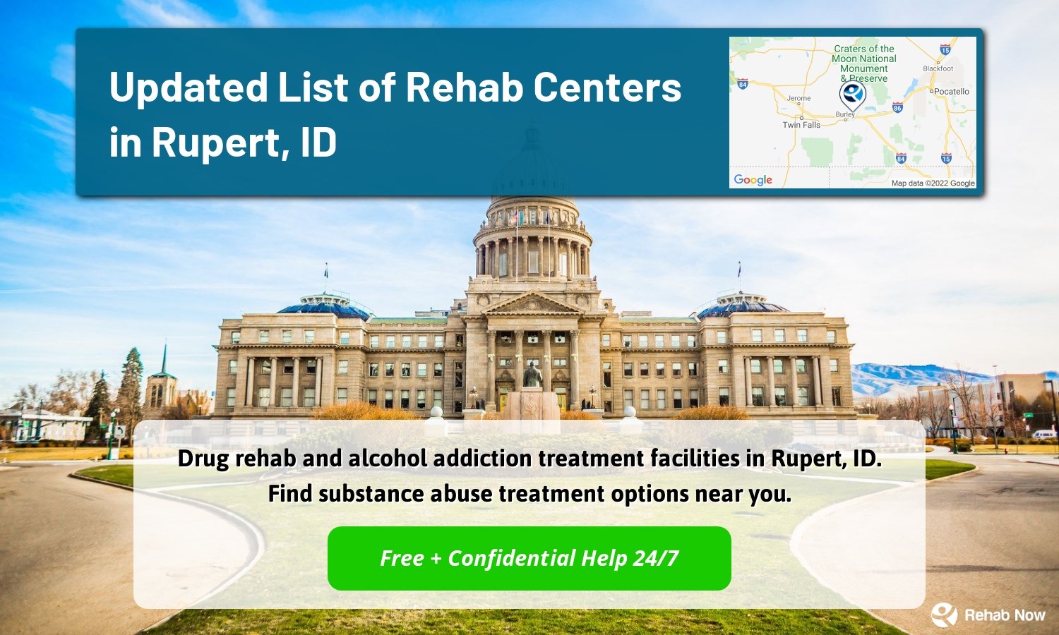 Drug rehab and alcohol addiction treatment facilities in Rupert, ID. Find substance abuse treatment options near you.