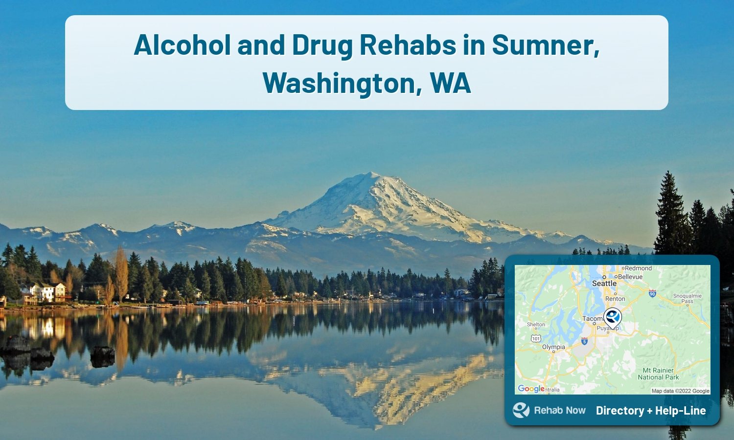 Need treatment nearby in Sumner, Washington? Choose a drug/alcohol rehab center from our list, or call our hotline now for free help.