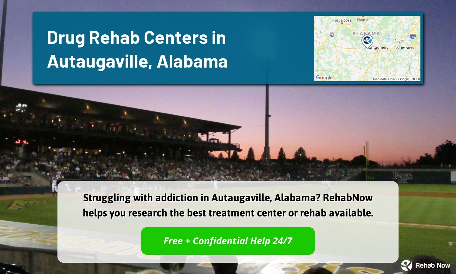 Struggling with addiction in Autaugaville, Alabama? RehabNow helps you research the best treatment center or rehab available.