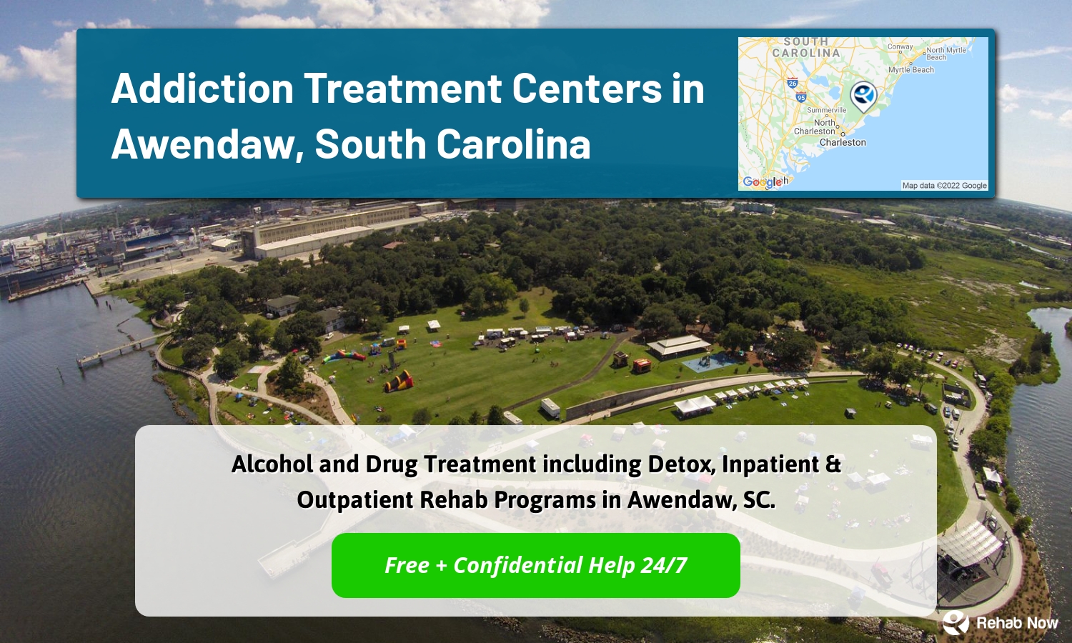 Alcohol and Drug Treatment including Detox, Inpatient & Outpatient Rehab Programs in Awendaw, SC.