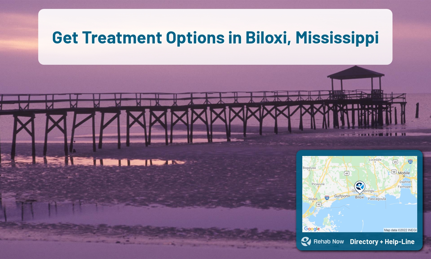 Let our expert counselors help find the best addiction treatment in Biloxi, Mississippi now with a free call to our hotline.
