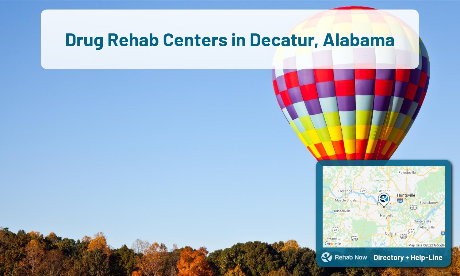 Need treatment nearby in Decatur, Alabama? Choose a drug/alcohol rehab center from our list, or call our hotline now for free help.