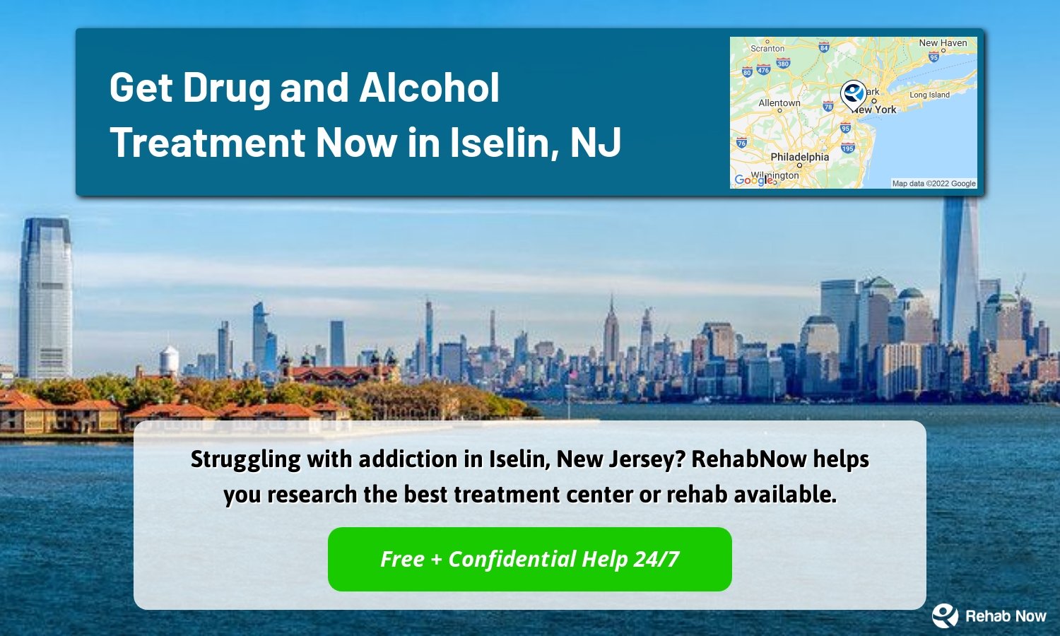 Struggling with addiction in Iselin, New Jersey? RehabNow helps you research the best treatment center or rehab available.