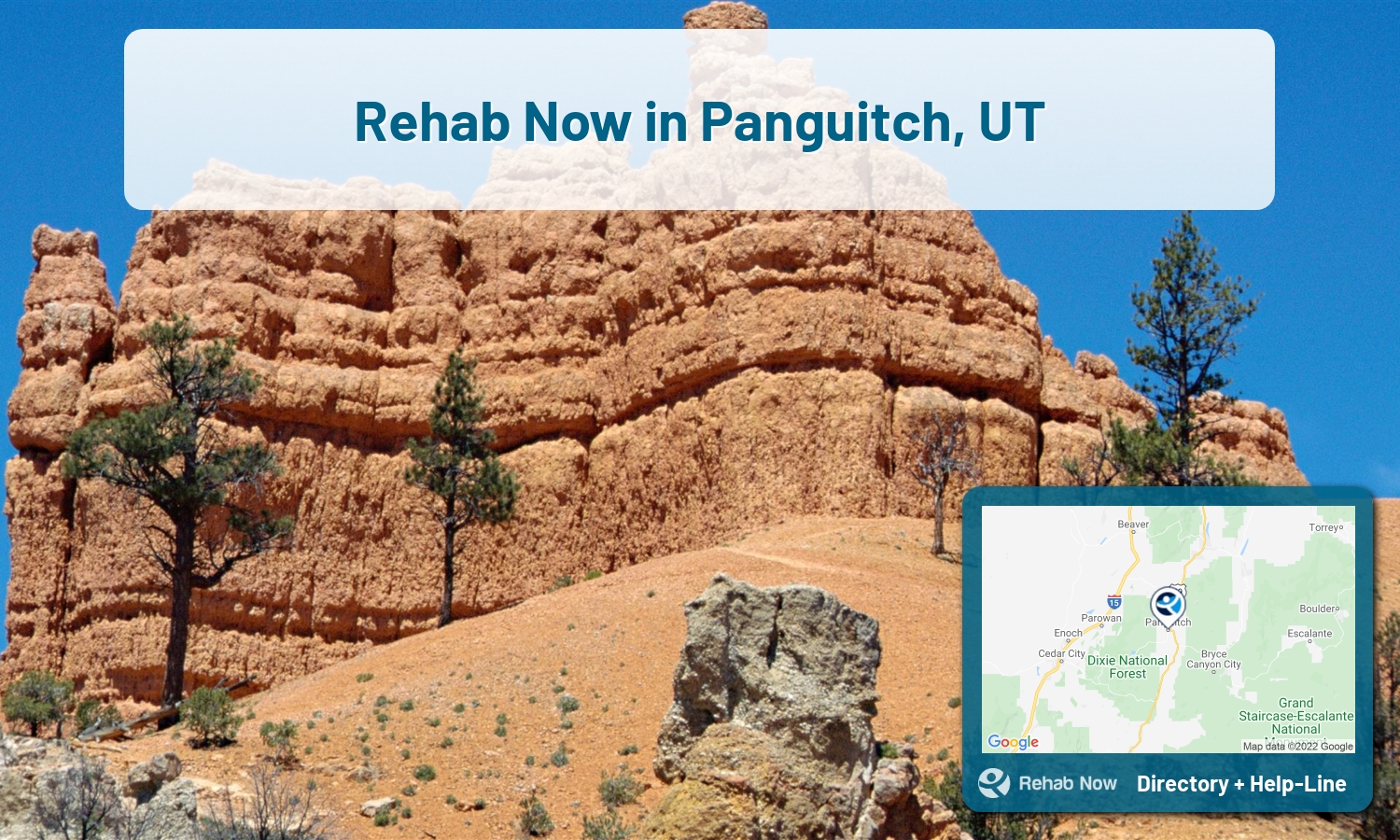 Drug rehab and alcohol treatment services near you in Panguitch, Utah. Need help choosing a center? Call us, free.