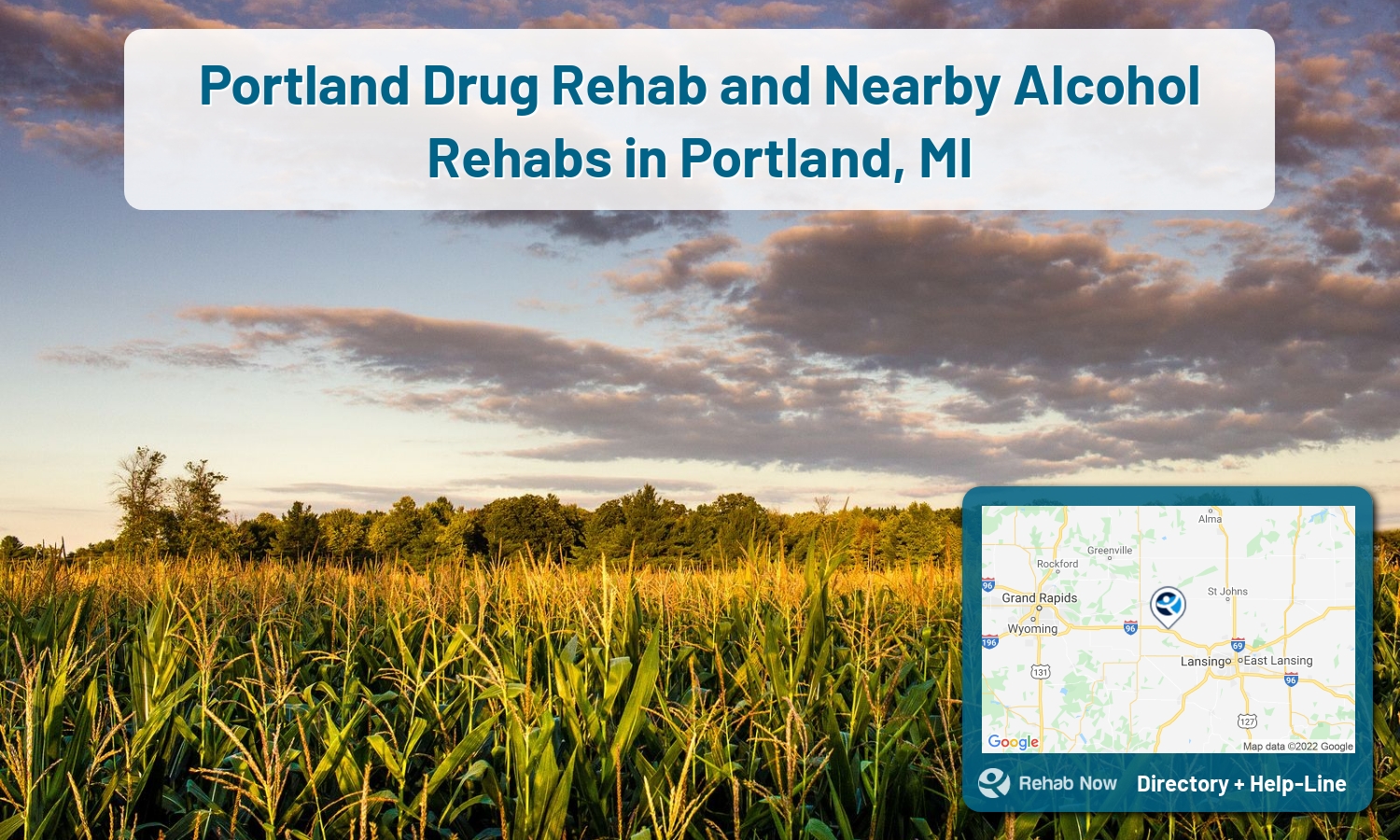 Drug rehab and alcohol treatment services nearby Portland, MI. Need help choosing a treatment program? Call our free hotline!