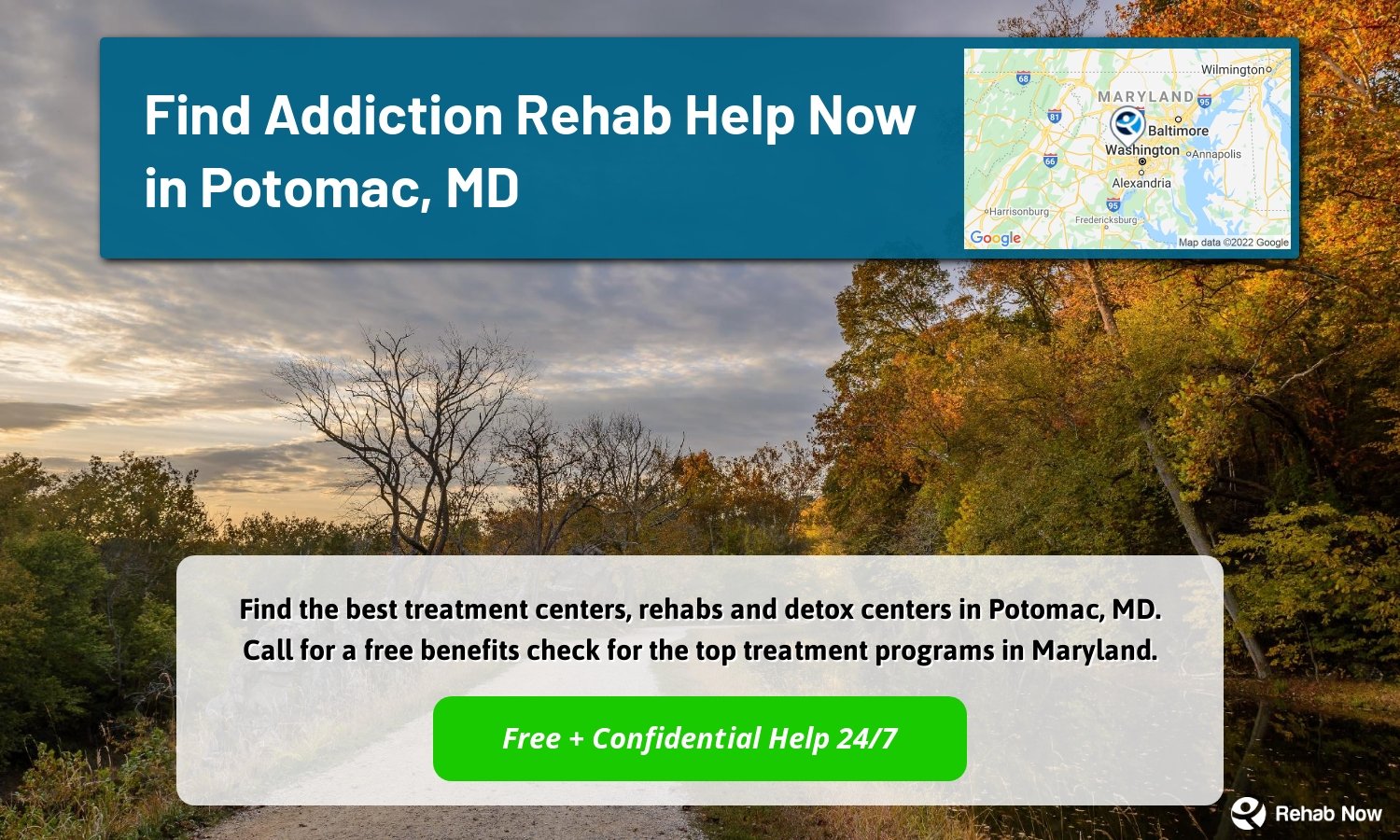 Find the best treatment centers, rehabs and detox centers in Potomac, MD. Call for a free benefits check for the top treatment programs in Maryland.