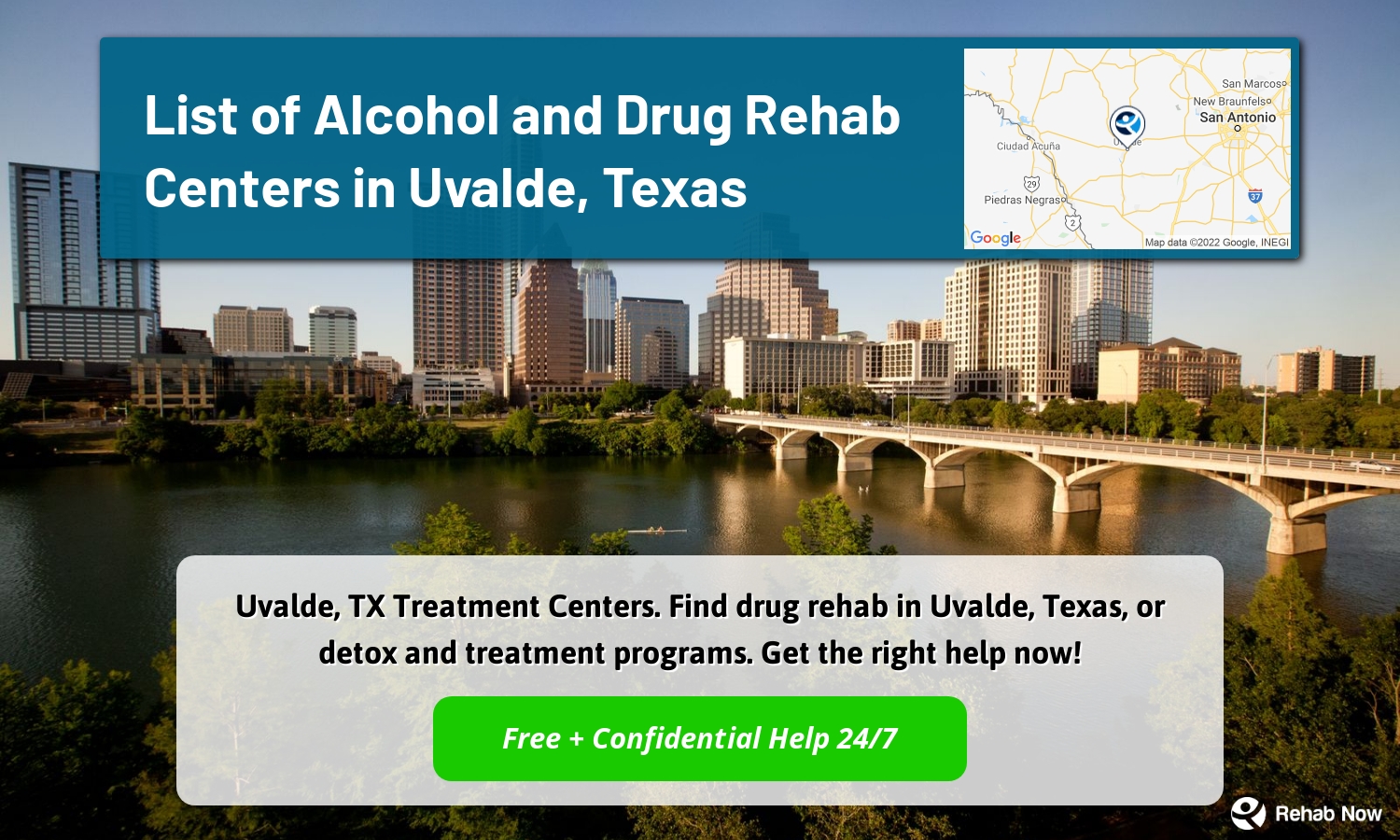 Uvalde, TX Treatment Centers. Find drug rehab in Uvalde, Texas, or detox and treatment programs. Get the right help now!