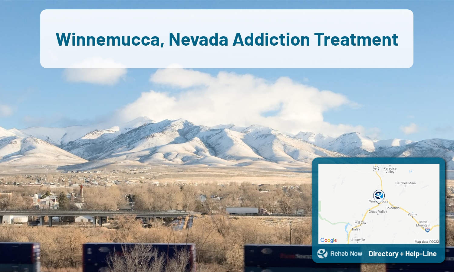Drug rehab and alcohol treatment services nearby Winnemucca, NV. Need help choosing a treatment program? Call our free hotline!