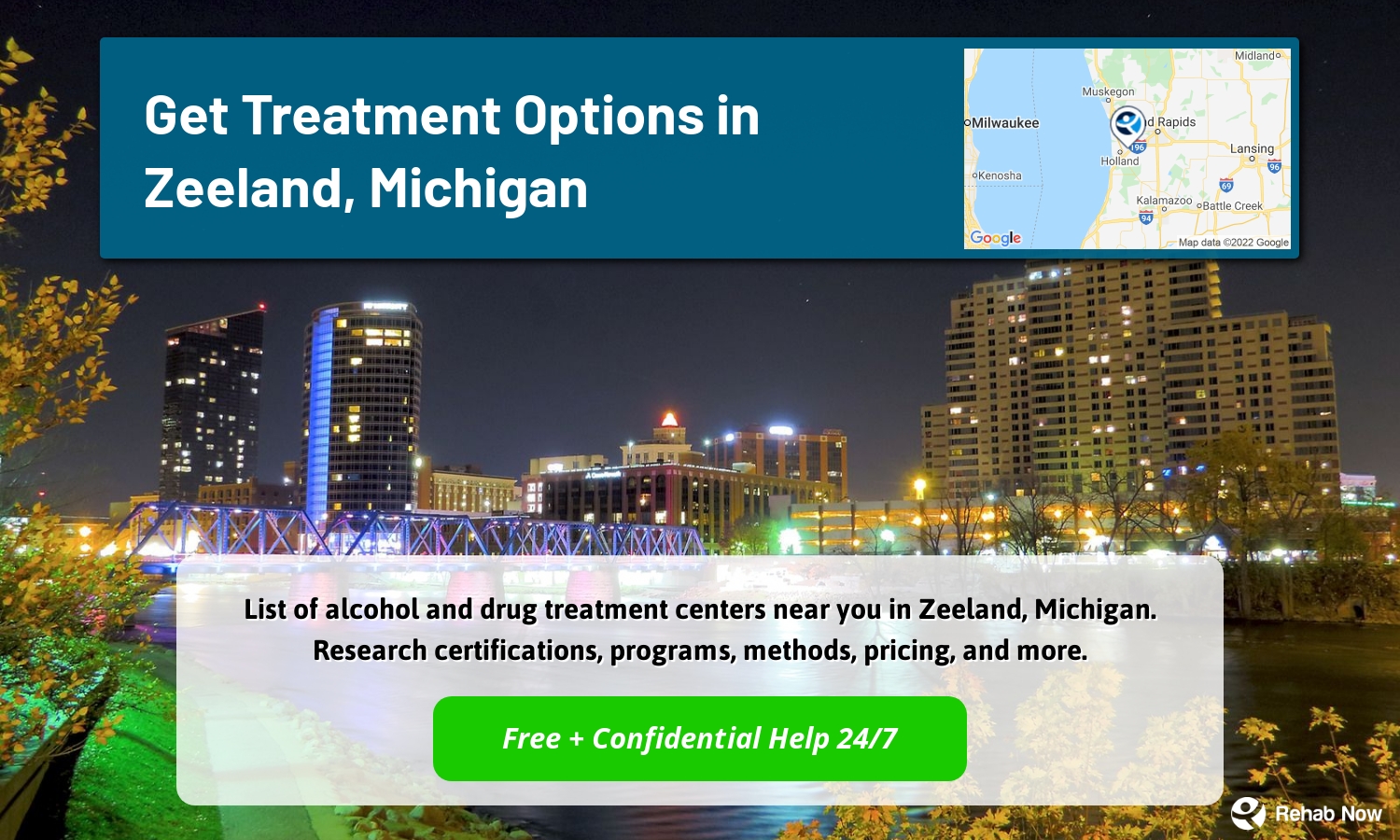 List of alcohol and drug treatment centers near you in Zeeland, Michigan. Research certifications, programs, methods, pricing, and more.