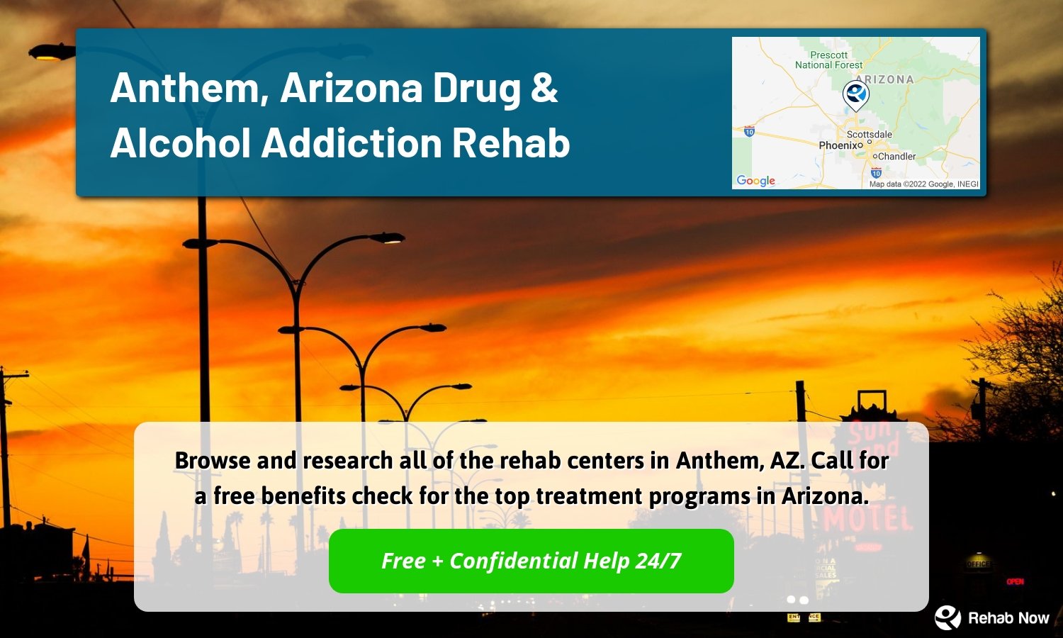 Browse and research all of the rehab centers in Anthem, AZ. Call for a free benefits check for the top treatment programs in Arizona.