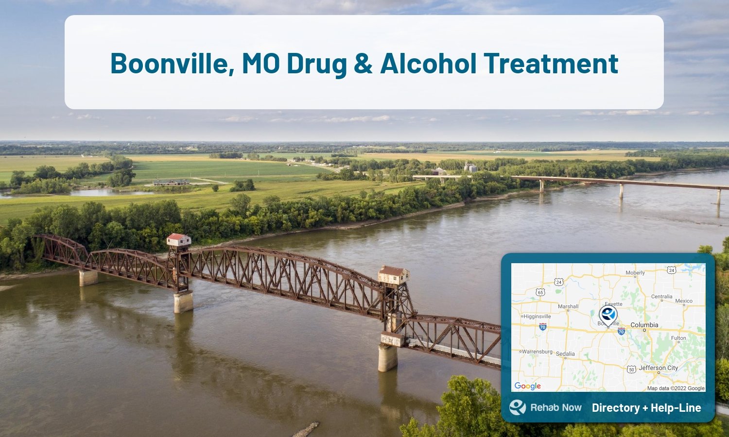 Boonville, MO Treatment Centers. Find drug rehab in Boonville, Missouri, or detox and treatment programs. Get the right help now!