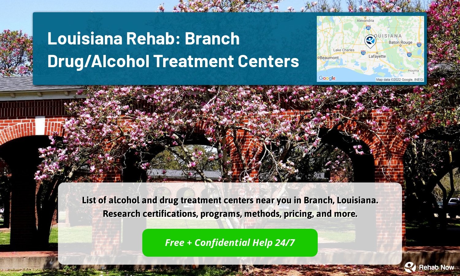 List of alcohol and drug treatment centers near you in Branch, Louisiana. Research certifications, programs, methods, pricing, and more.