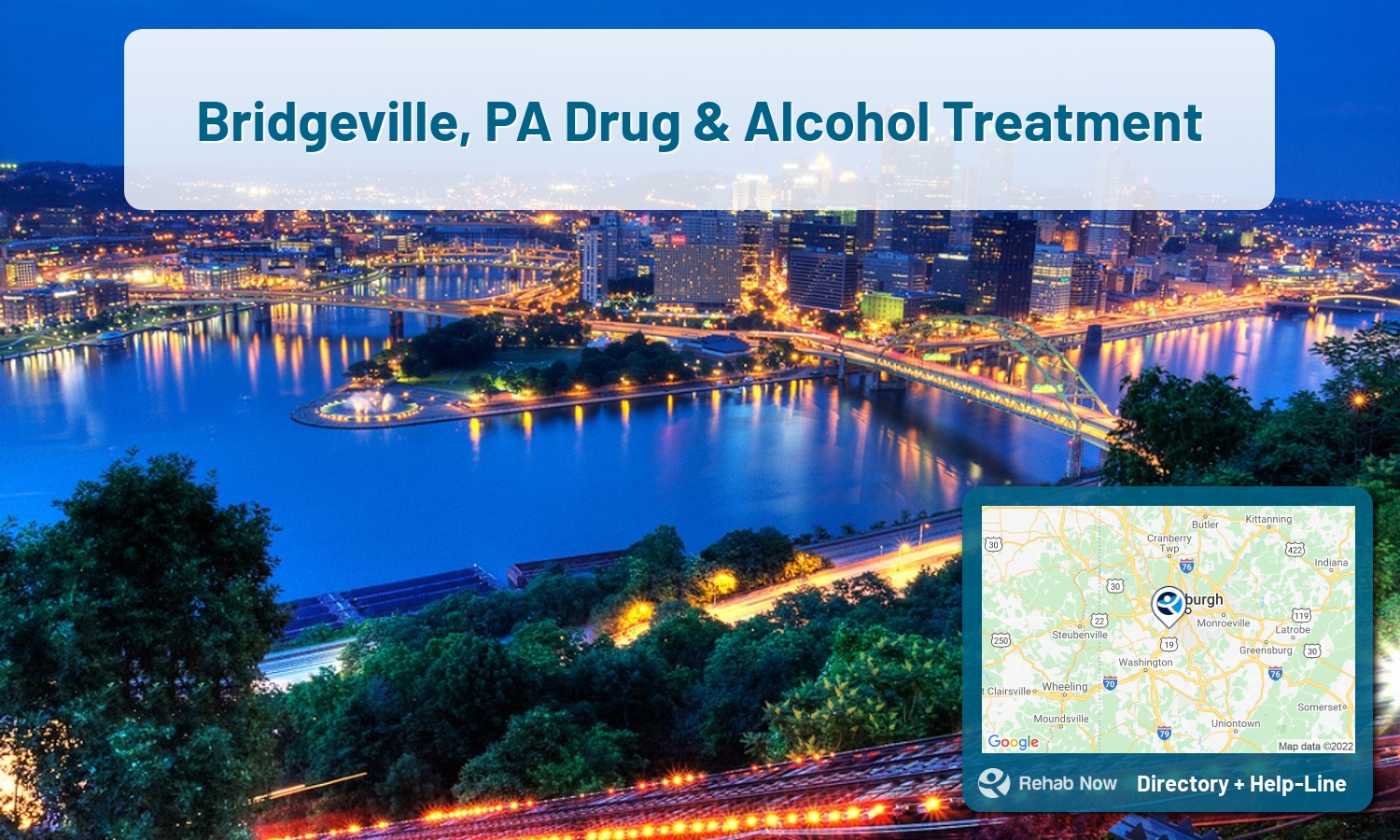Bridgeville, PA Treatment Centers. Find drug rehab in Bridgeville, Pennsylvania, or detox and treatment programs. Get the right help now!