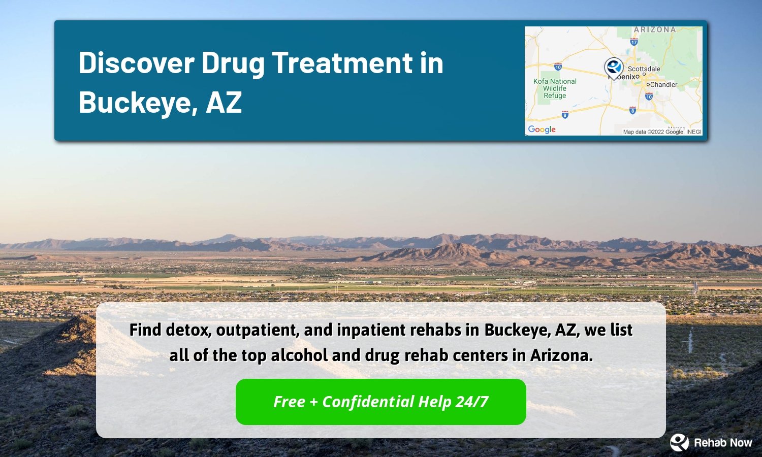 Find detox, outpatient, and inpatient rehabs in Buckeye, AZ, we list all of the top alcohol and drug rehab centers in Arizona.