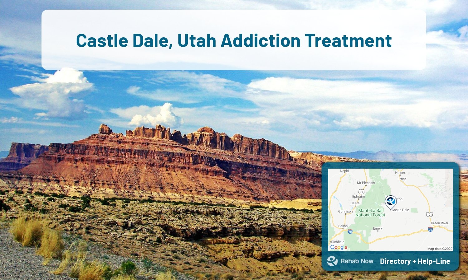 Need treatment nearby in Castle Dale, Utah? Choose a drug/alcohol rehab center from our list, or call our hotline now for free help.