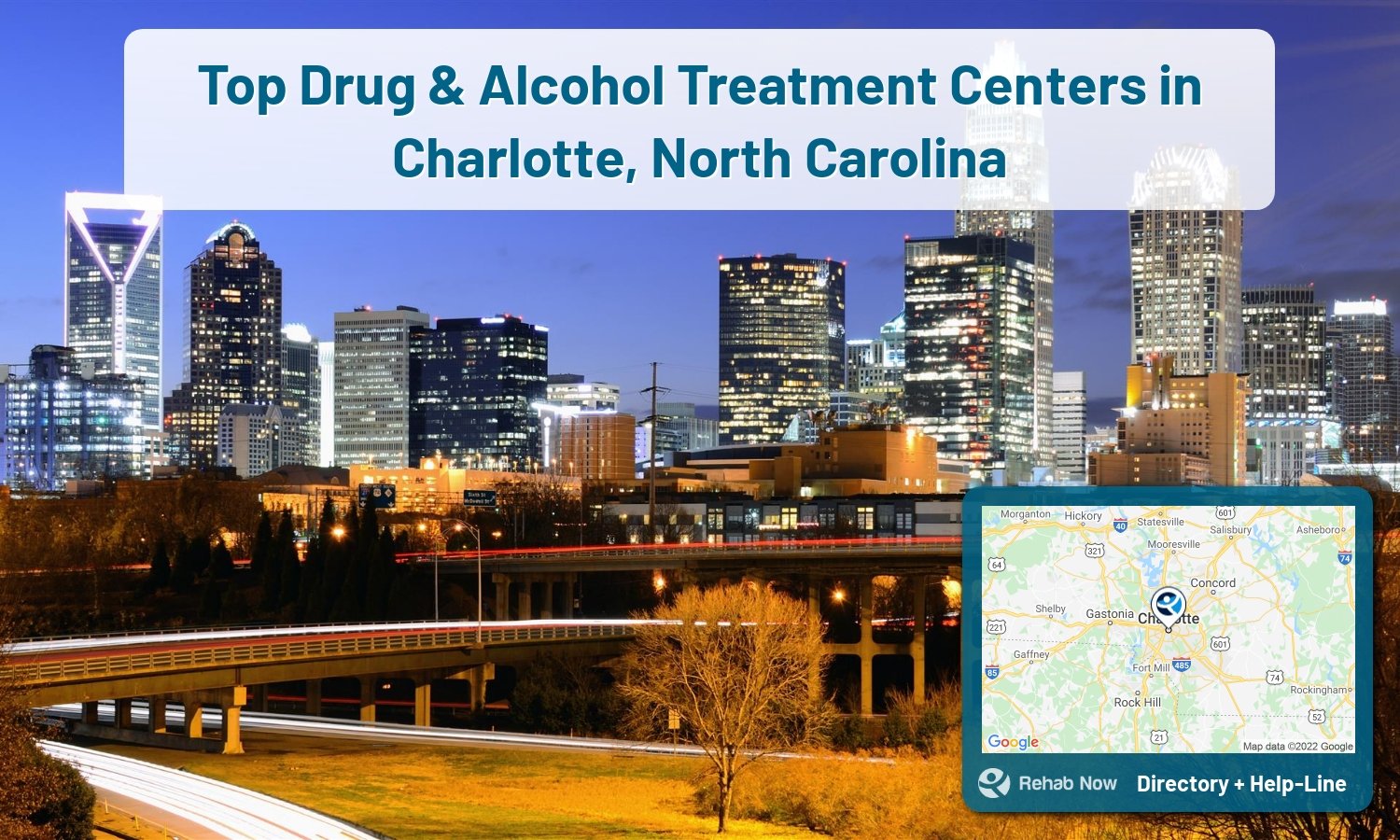 Ready to pick a rehab center in Charlotte? Get off alcohol, opiates, and other drugs, by selecting top drug rehab centers in North Carolina