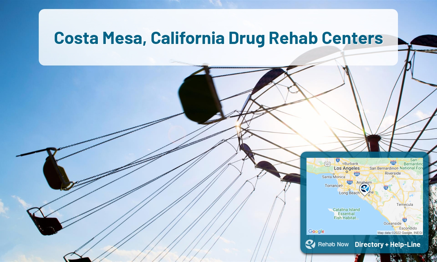 Costa Mesa, CA Treatment Centers. Find drug rehab in Costa Mesa, California, or detox and treatment programs. Get the right help now!