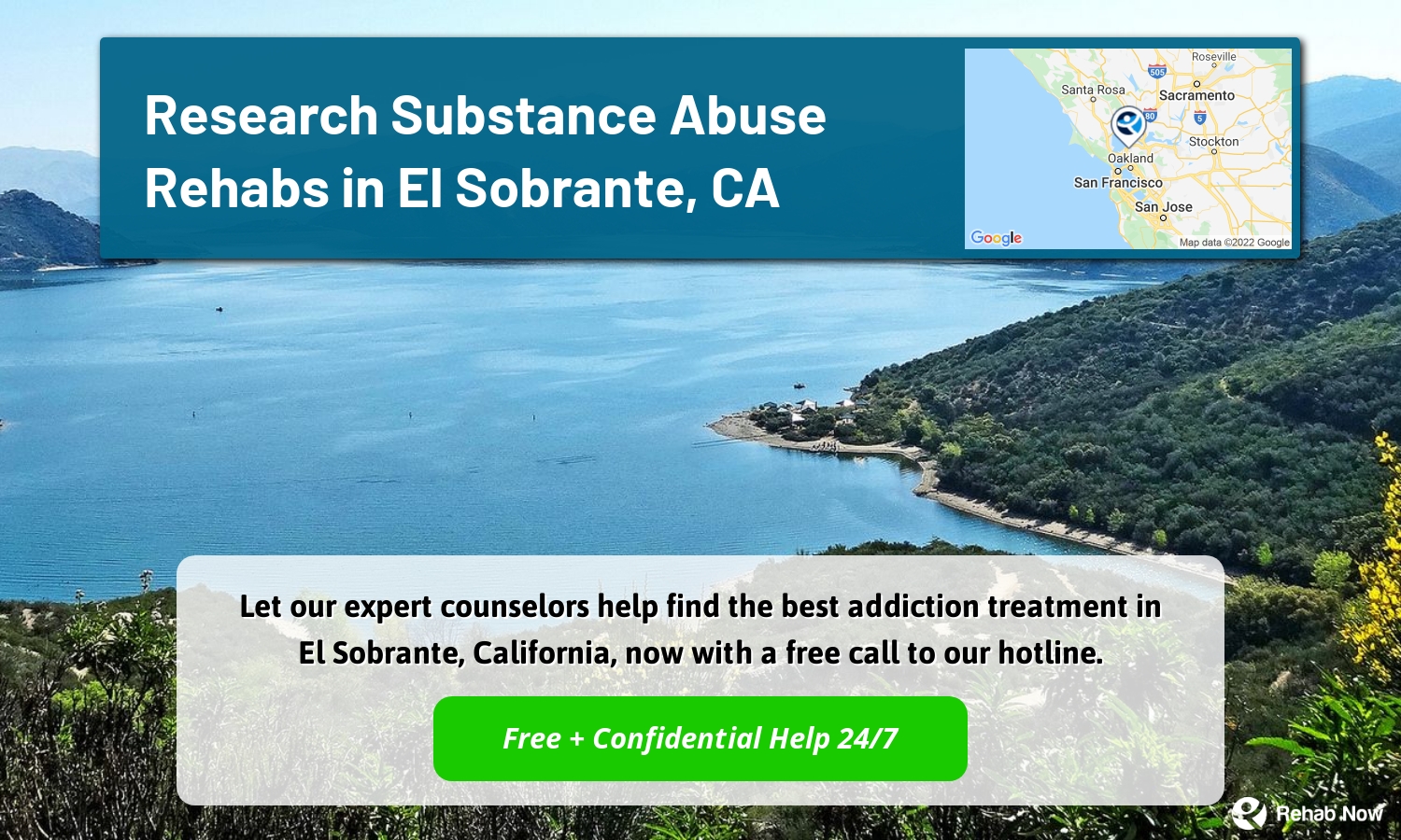 Let our expert counselors help find the best addiction treatment in El Sobrante, California, now with a free call to our hotline.