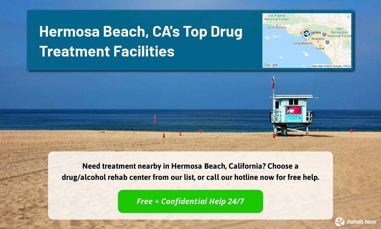 Need treatment nearby in Hermosa Beach, California? Choose a drug/alcohol rehab center from our list, or call our hotline now for free help.