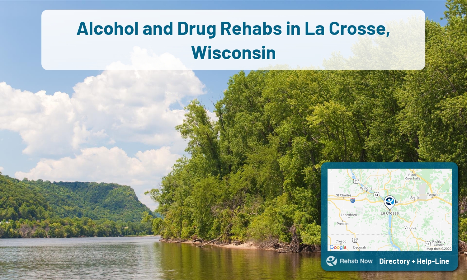 Ready to pick a rehab center in La Crosse? Get off alcohol, opiates, and other drugs, by selecting top drug rehab centers in Wisconsin