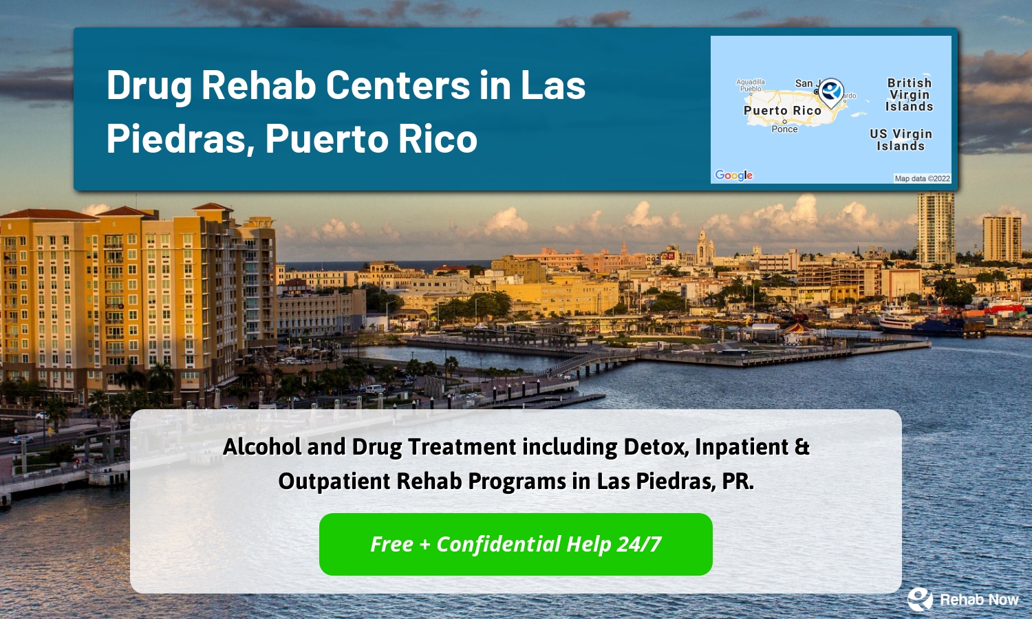 Alcohol and Drug Treatment including Detox, Inpatient & Outpatient Rehab Programs in Las Piedras, PR.