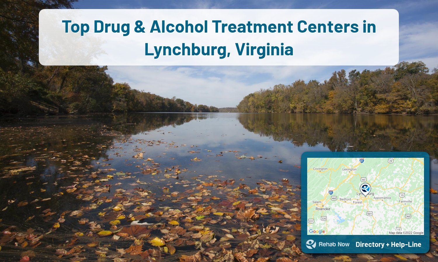 Ready to pick a rehab center in Lynchburg? Get off alcohol, opiates, and other drugs, by selecting top drug rehab centers in Virginia