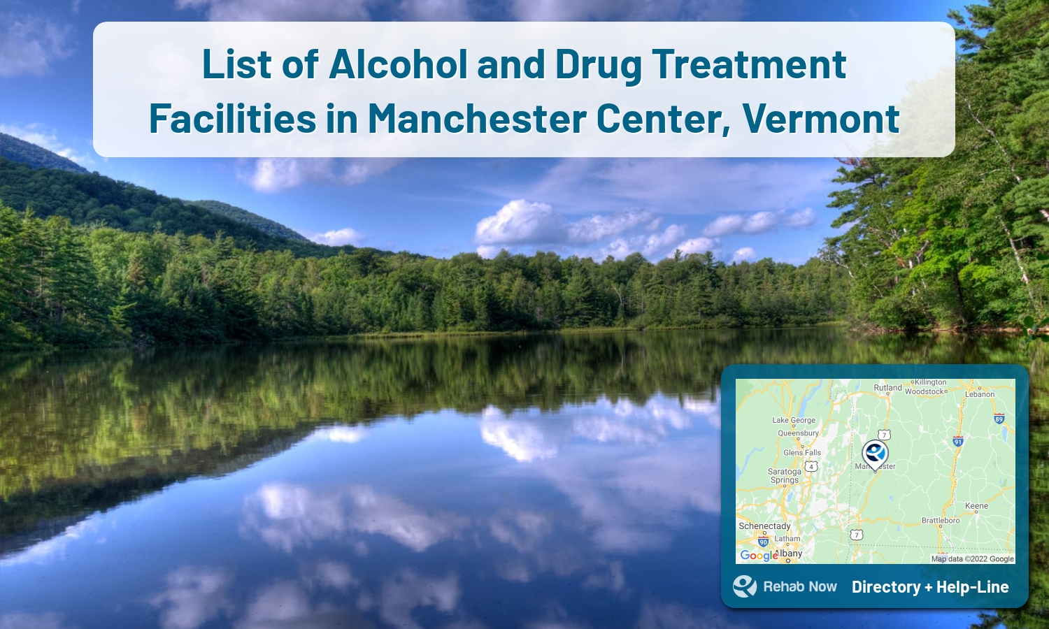 Drug rehab and alcohol treatment services nearby Manchester Center, VT. Need help choosing a treatment program? Call our free hotline!