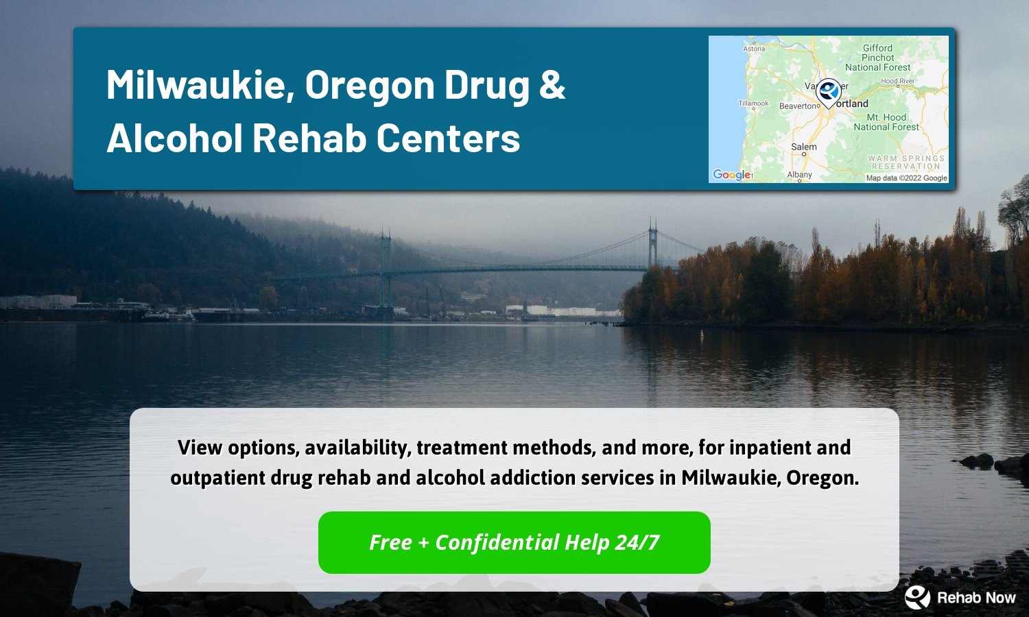 View options, availability, treatment methods, and more, for inpatient and outpatient drug rehab and alcohol addiction services in Milwaukie, Oregon.