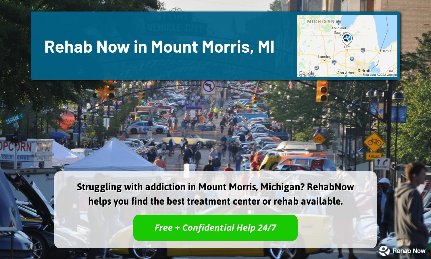 Struggling with addiction in Mount Morris, Michigan? RehabNow helps you find the best treatment center or rehab available.