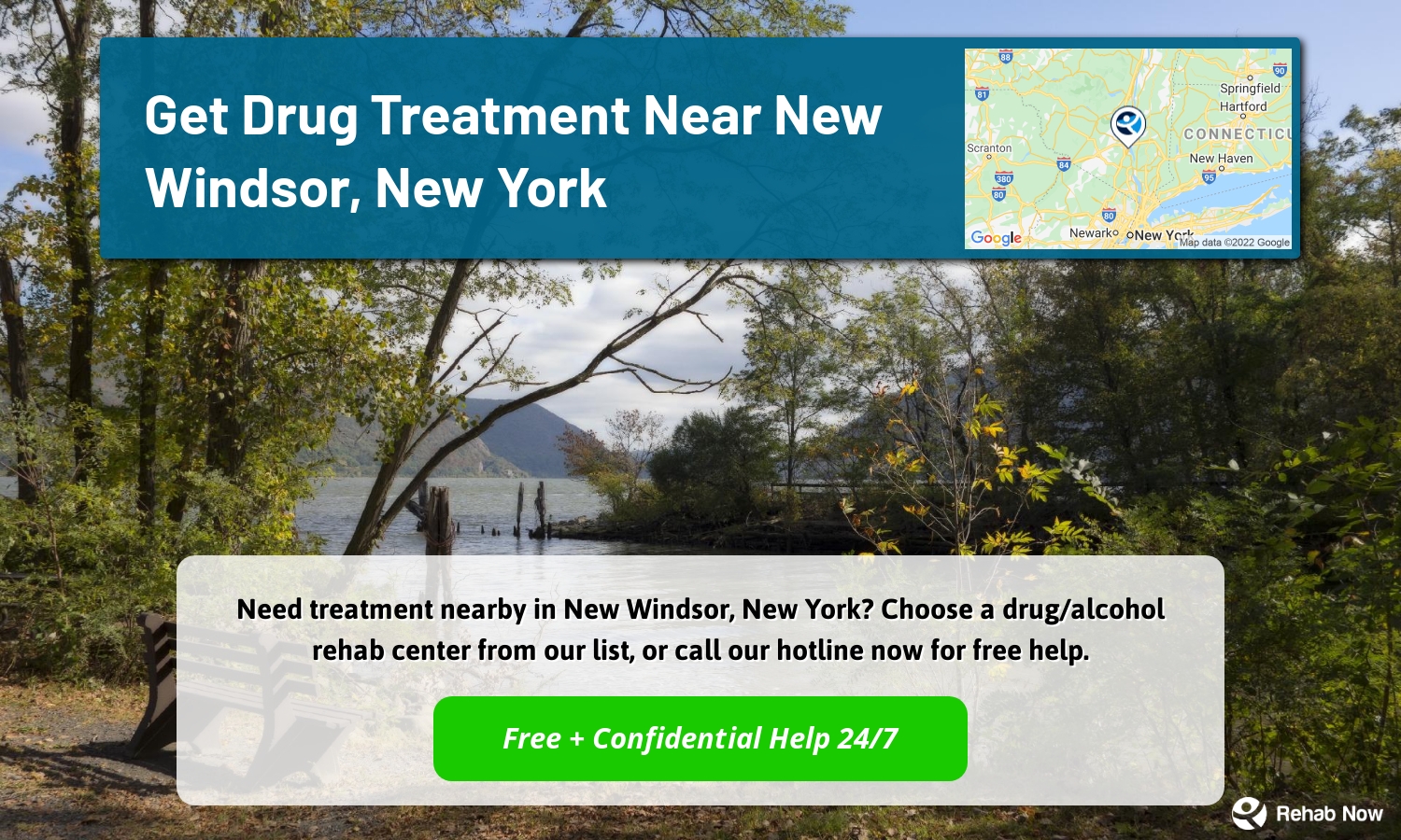 Need treatment nearby in New Windsor, New York? Choose a drug/alcohol rehab center from our list, or call our hotline now for free help.