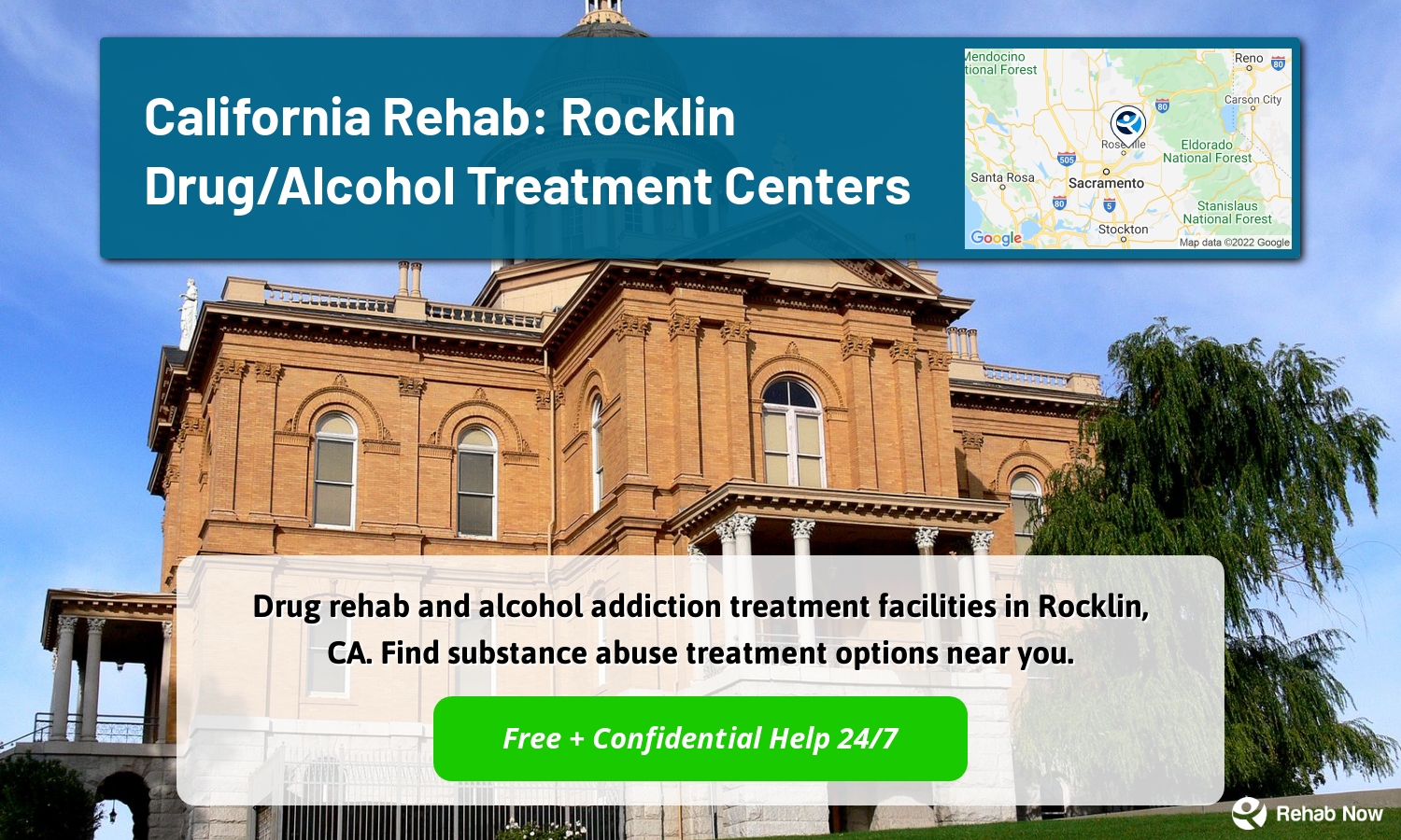 Drug rehab and alcohol addiction treatment facilities in Rocklin, CA. Find substance abuse treatment options near you.