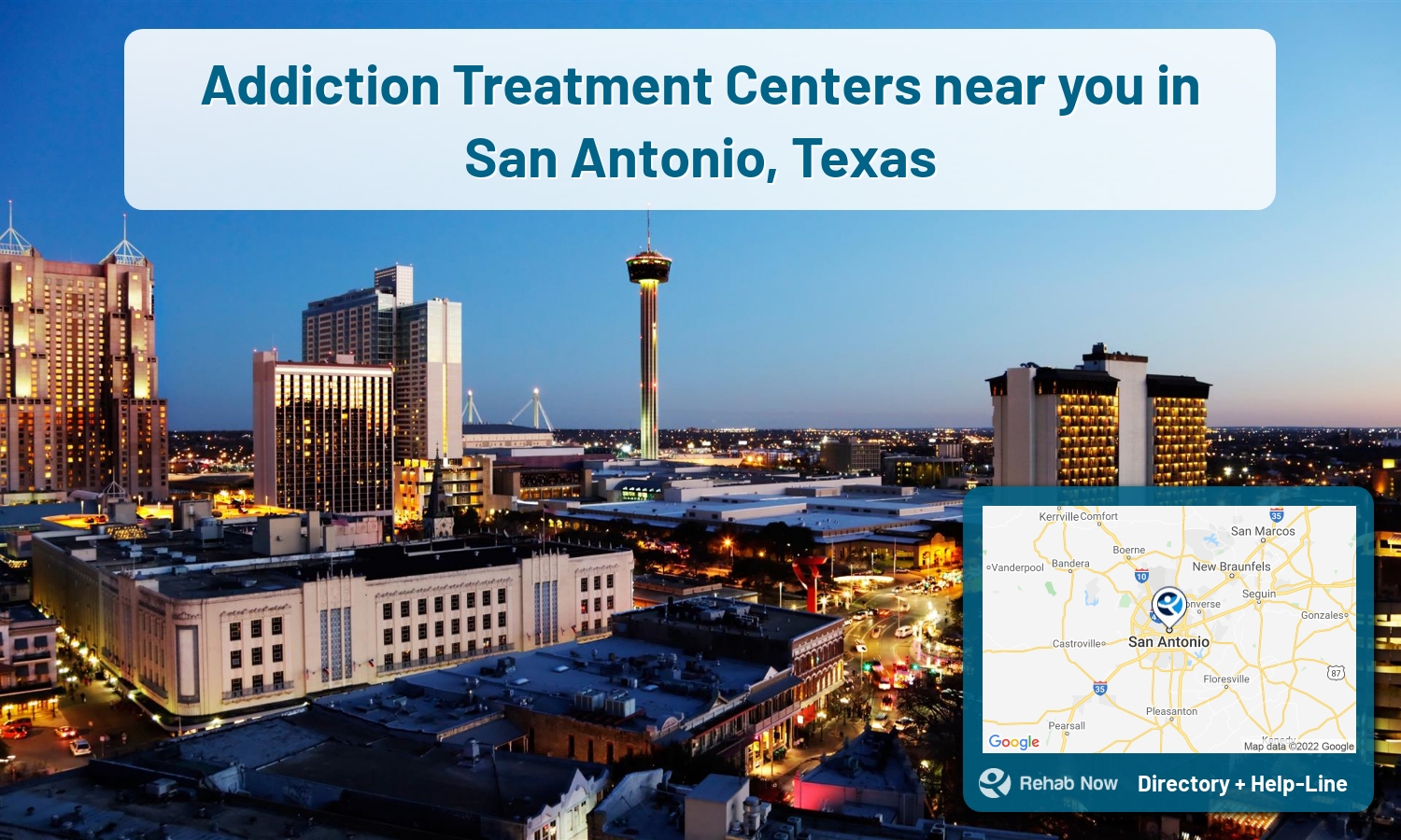 View options, availability, treatment methods, and more, for drug rehab and alcohol treatment in San Antonio, Texas