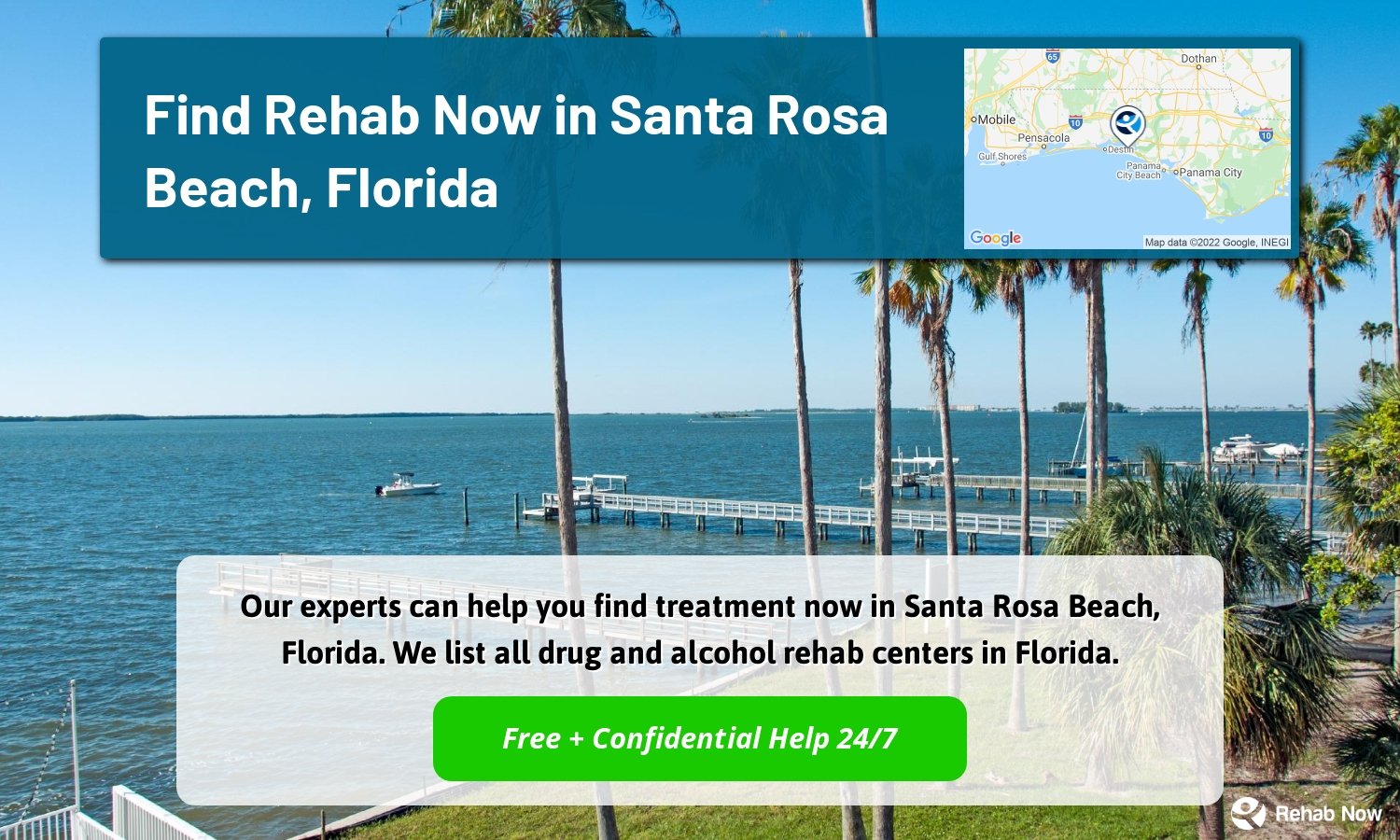 Our experts can help you find treatment now in Santa Rosa Beach, Florida. We list all drug and alcohol rehab centers in Florida.
