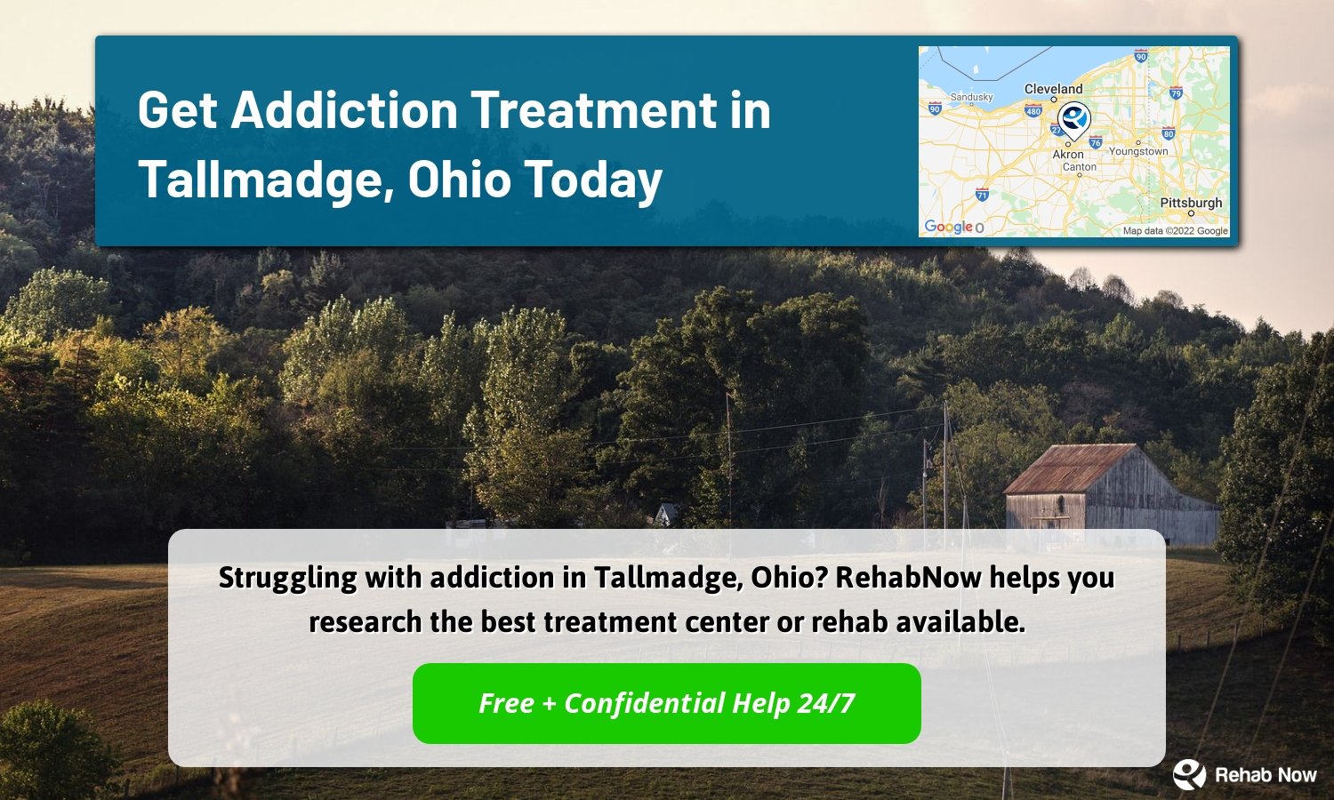 Struggling with addiction in Tallmadge, Ohio? RehabNow helps you research the best treatment center or rehab available.
