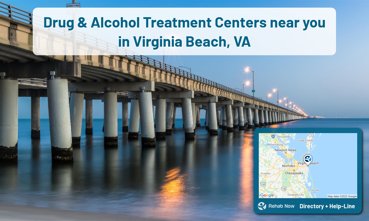 Virginia Beach, VA Treatment Centers. Find drug rehab in Virginia Beach, Virginia, or detox and treatment programs. Get the right help now!