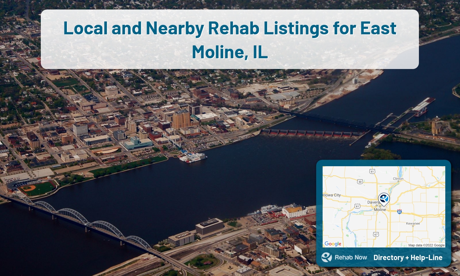 Our experts can help you find treatment now in East Moline, Illinois. We list drug rehab and alcohol centers in Illinois.