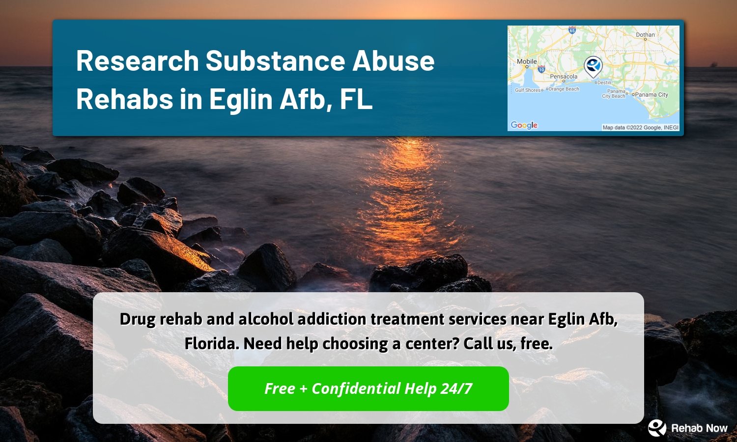 Drug rehab and alcohol addiction treatment services near Eglin Afb, Florida. Need help choosing a center? Call us, free.