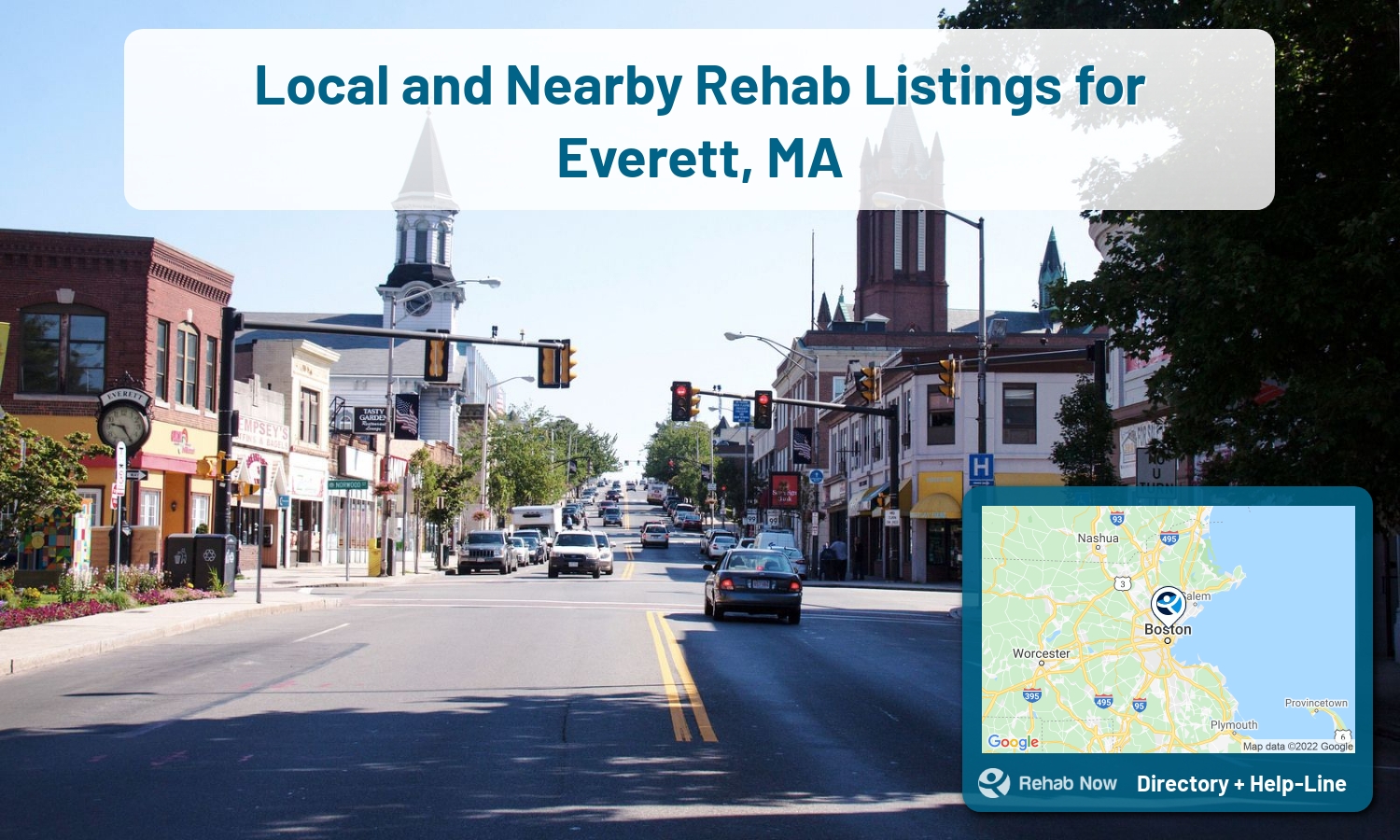 Our experts can help you find treatment now in Everett, Massachusetts. We list drug rehab and alcohol centers in Massachusetts.