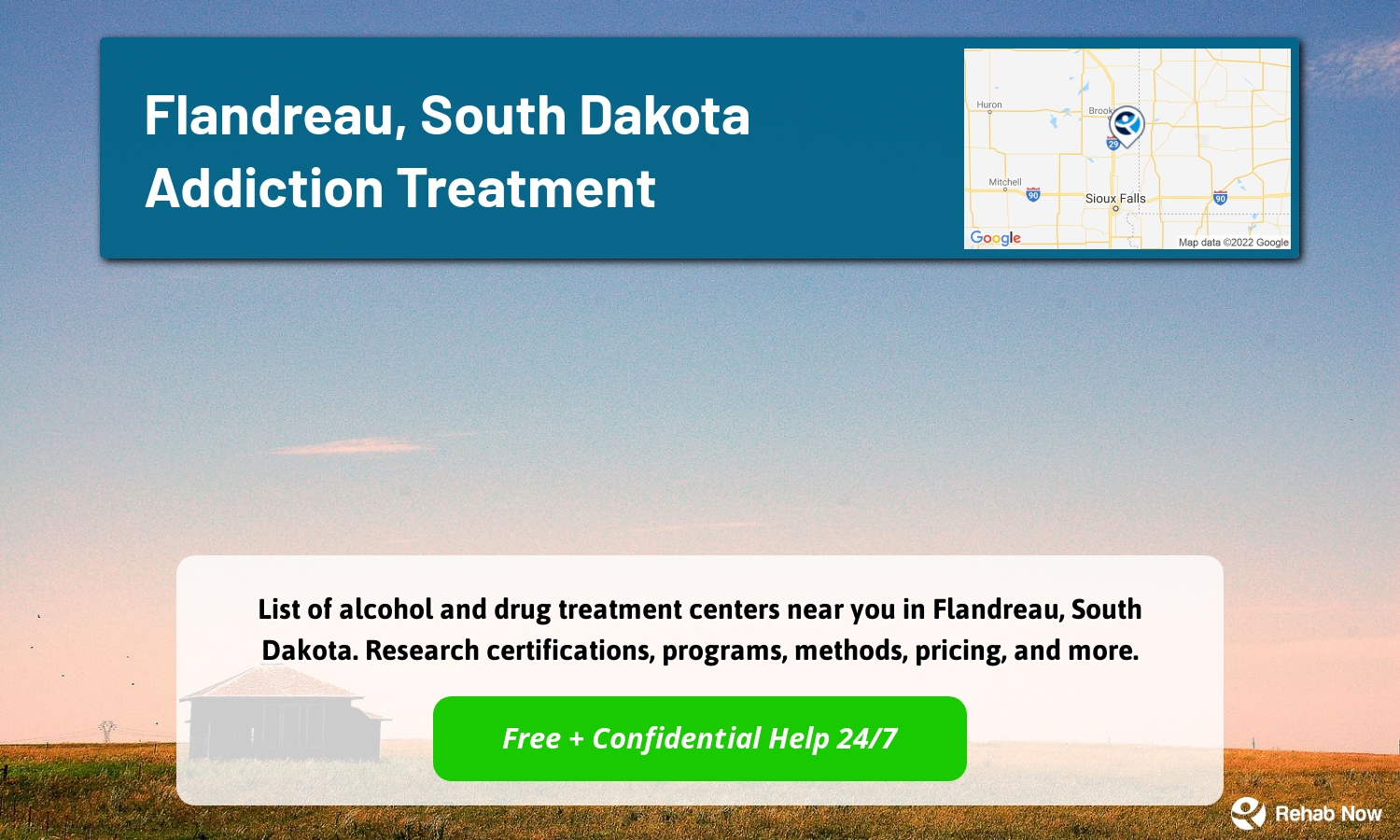 List of alcohol and drug treatment centers near you in Flandreau, South Dakota. Research certifications, programs, methods, pricing, and more.