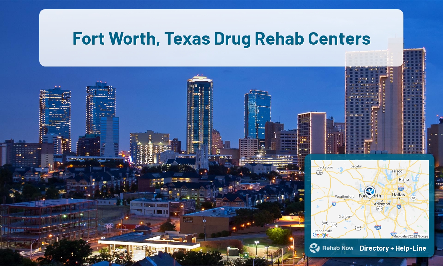 Fort Worth, TX Treatment Centers. Find drug rehab in Fort Worth, Texas, or detox and treatment programs. Get the right help now!