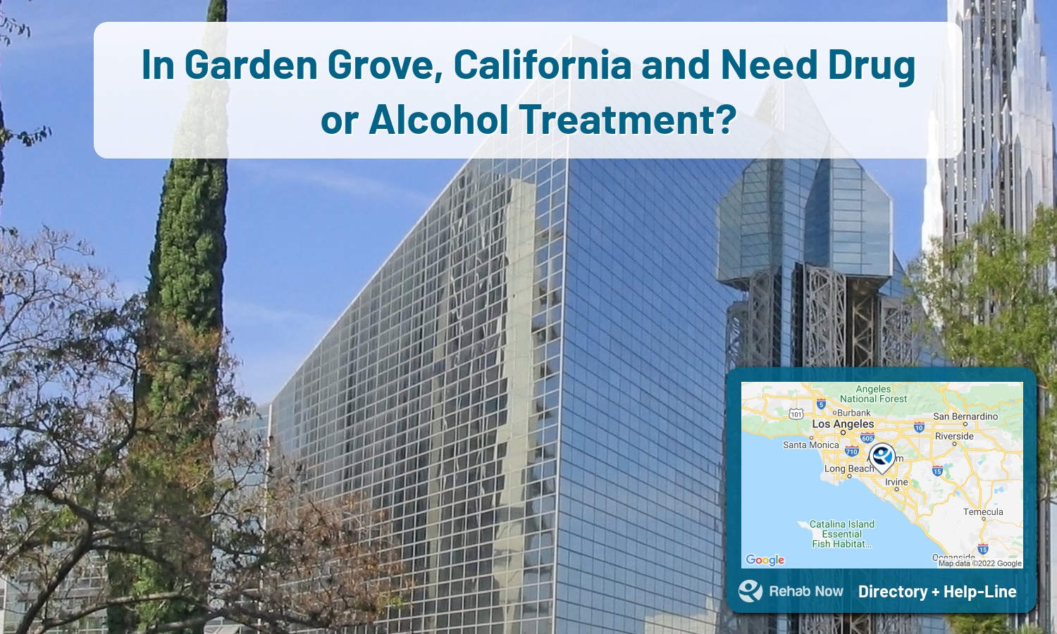 Garden Grove, CA Treatment Centers. Find drug rehab in Garden Grove, California, or detox and treatment programs. Get the right help now!