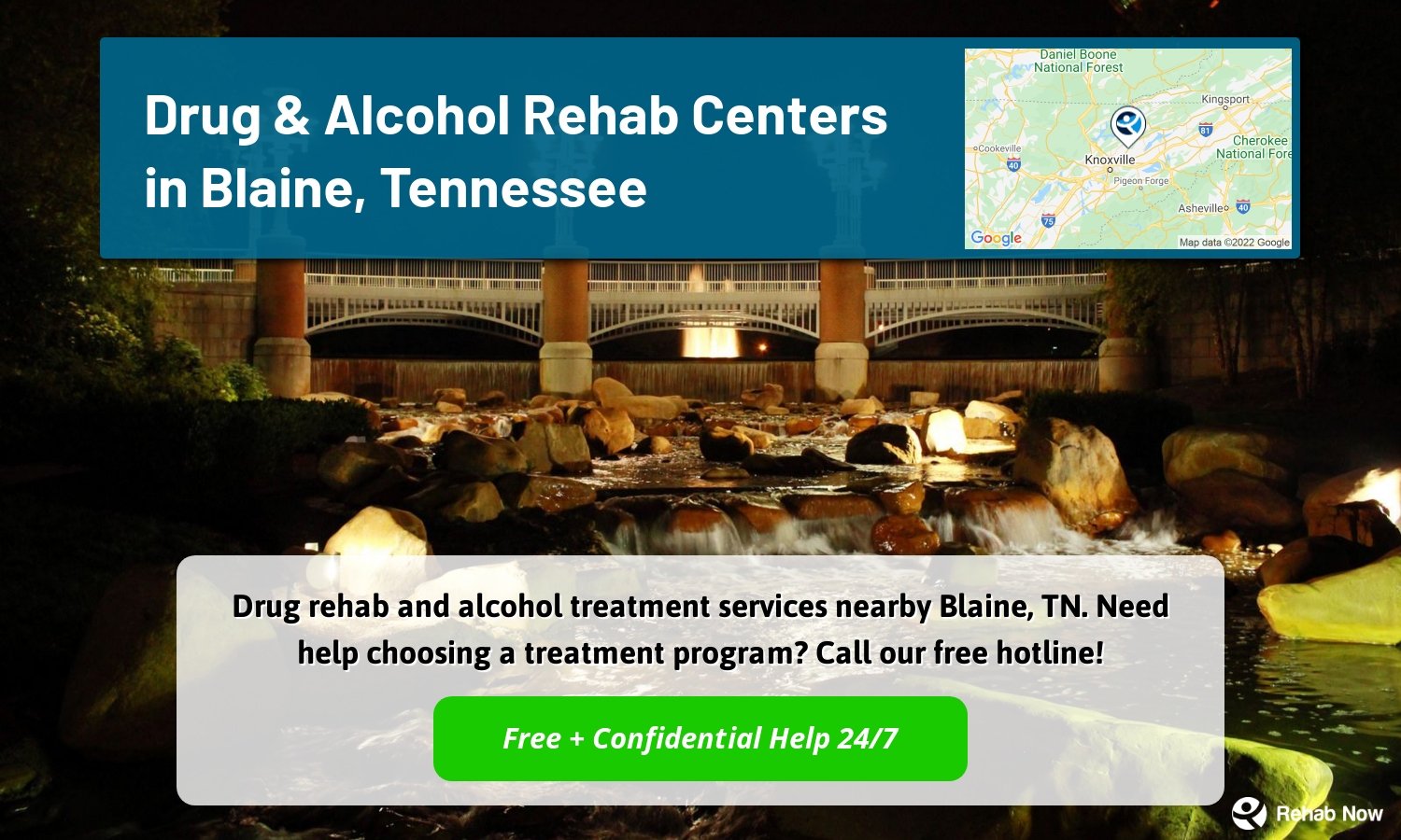Drug rehab and alcohol treatment services nearby Blaine, TN. Need help choosing a treatment program? Call our free hotline!