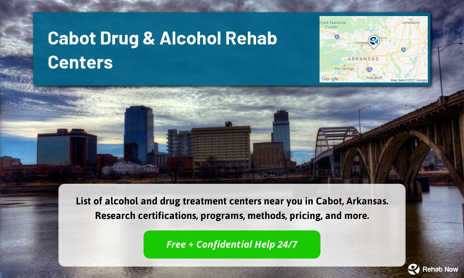 List of alcohol and drug treatment centers near you in Cabot, Arkansas. Research certifications, programs, methods, pricing, and more.
