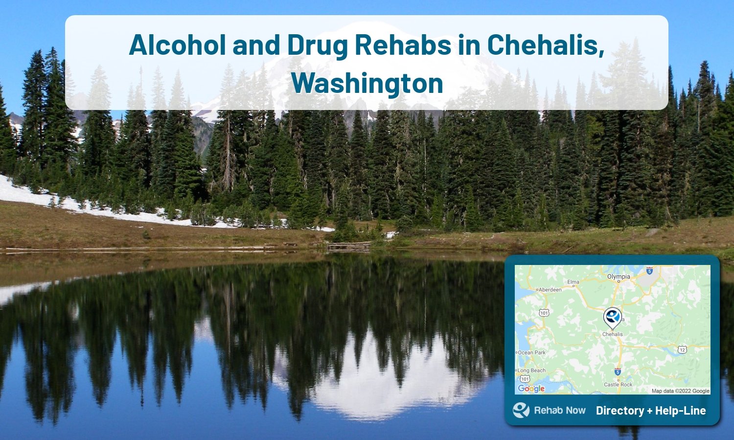 Let our expert counselors help find the best addiction treatment in Chehalis, Washington now with a free call to our hotline.