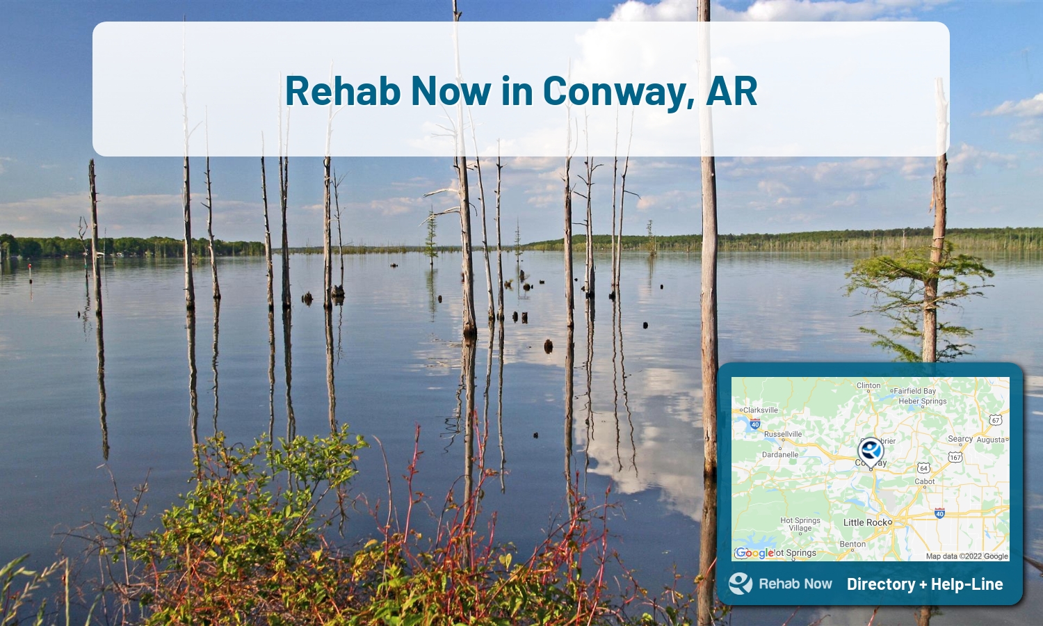 Struggling with addiction in Conway, Arkansas? RehabNow helps you find the best treatment center or rehab available.