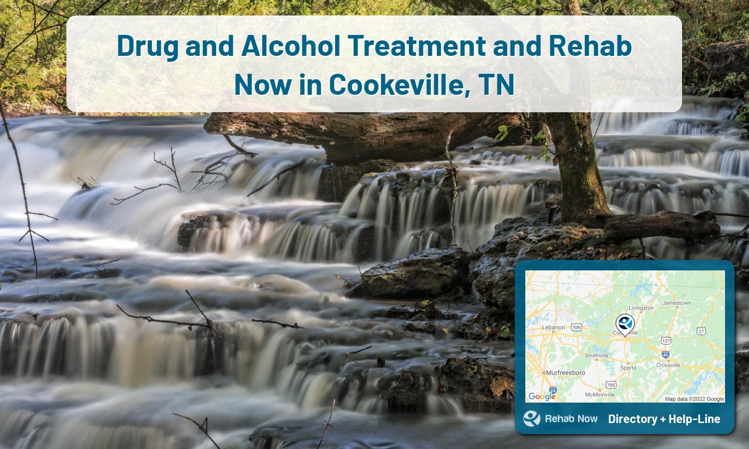 List of alcohol and drug treatment centers near you in Cookeville, Tennessee. Research certifications, programs, methods, pricing, and more.
