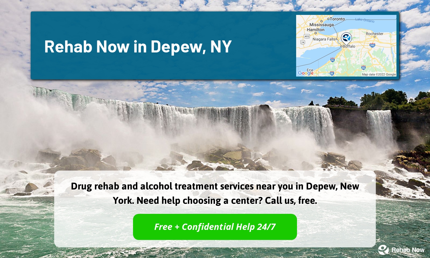 Drug rehab and alcohol treatment services near you in Depew, New York. Need help choosing a center? Call us, free.
